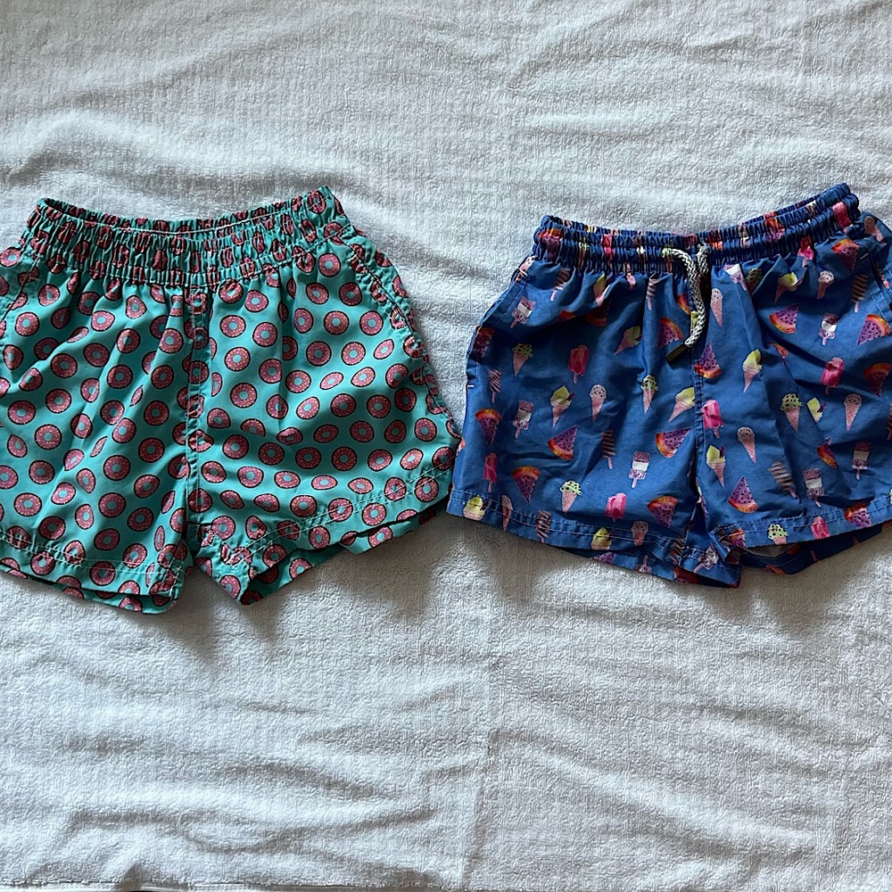 Set of 98 Coast Av boys bathing suits.